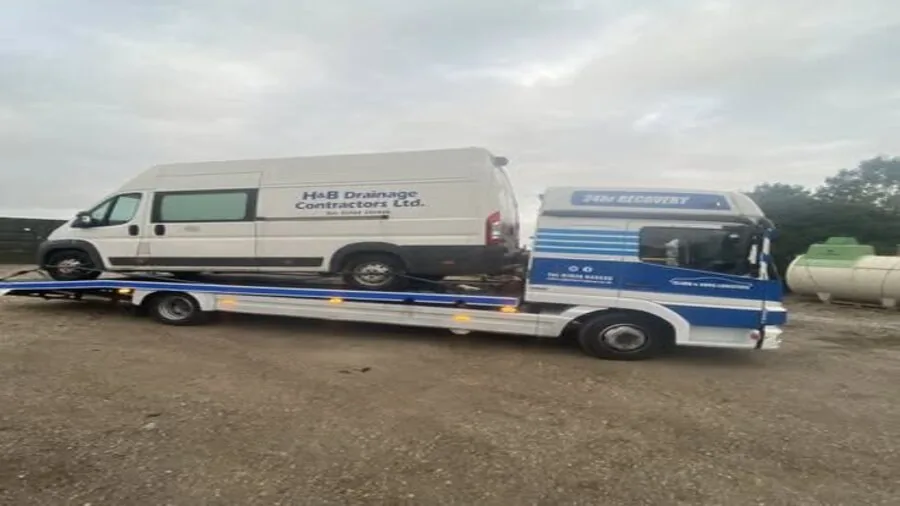 Mercedes Sprinter commercial recovery near Harwich